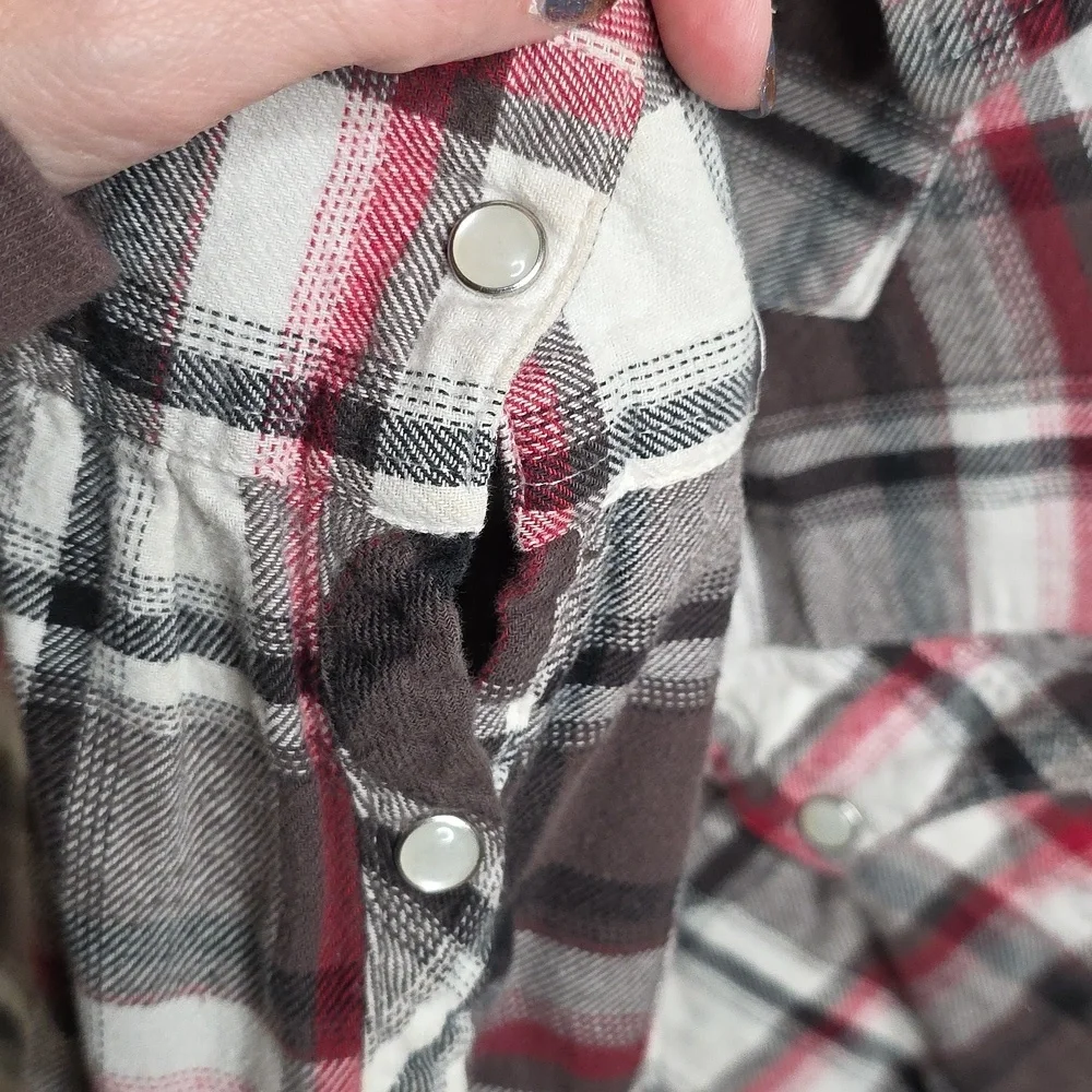 Levi's Plaid Flannel Pearlsnap Sz XL Shirt